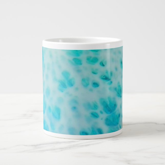 Caneca De Café Grande Blue Crush - Abstract Coastal Artwork  (Frente)