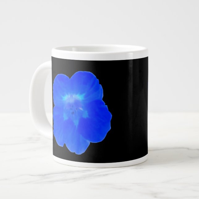 Caneca De Café Grande Blue Nasturtium Mug (Frente Esquerda)