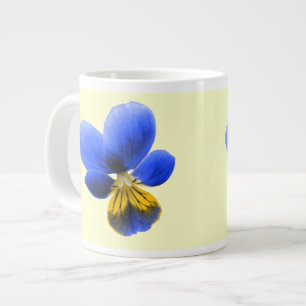 Caneca De Café Grande Blue Pansy Mug