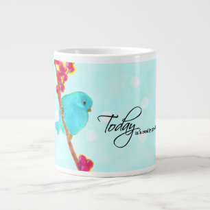Caneca De Café Grande Bluebird - "Hoje é um dia muito bom!"