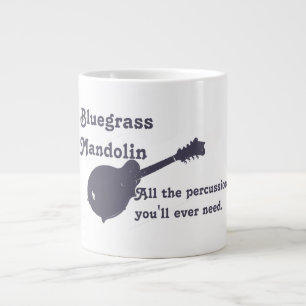 Caneca De Café Grande Bluegrass Mandolin - Todas as consequências que v