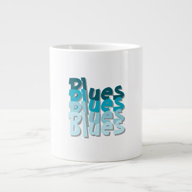 Caneca De Café Grande Blues Specialty Mug (Frente)