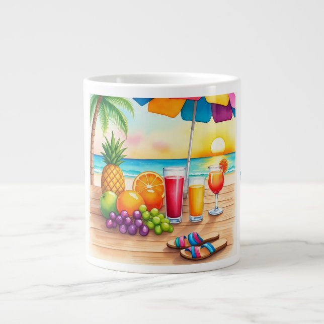 Caneca De Café Grande Boas Férias Especiais (Frente)
