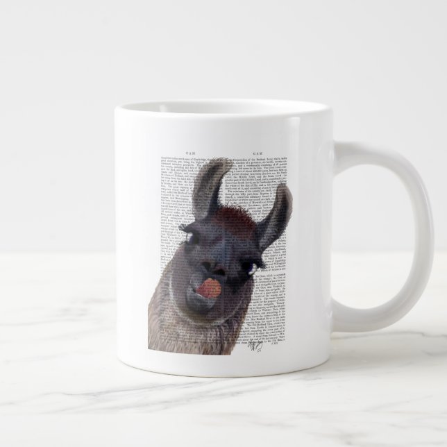 Caneca De Café Grande Bobo Llama (Direita)
