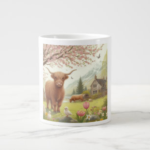 Caneca De Café Grande Boca-branca, primavera
