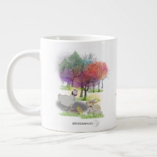Caneca De Café Grande Boganhues Pipa & Marlow Impressão