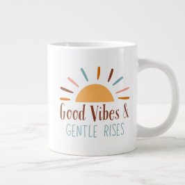 Caneca De Café Grande Boho Mug, boas víblias e gentis