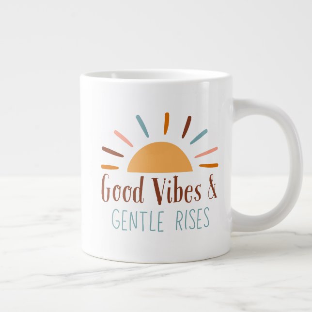 Caneca De Café Grande Boho Mug, boas víblias e gentis (Direita)