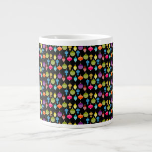 Caneca De Café Grande Bola decorativa de Natal Retroativo
