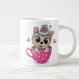 Caneca De Café Grande Bolinhos Engraçados - Jumbo Mug - Presente de Arte