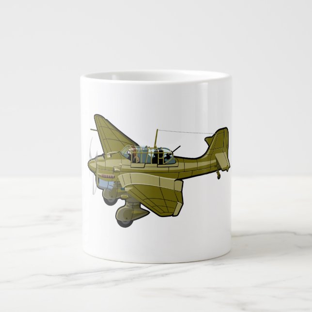 Caneca De Café Grande Bombardeiro retrógrado (Frente)