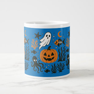 Caneca De Café Grande bombeamento no oceano