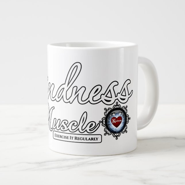 Caneca De Café Grande Bondade É Um Músculo (Frente Esquerda)