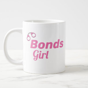 Caneca De Café Grande Bonds Garota Rosa Algemas Eu vou me divertir