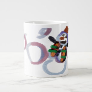 Caneca De Café Grande Boneco de neve inverno gelo diversão