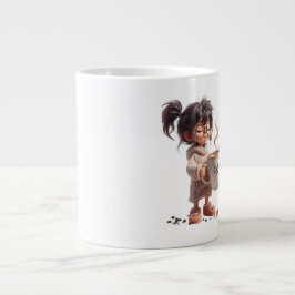 Caneca De Café Grande Bonitinha Café Mug - Presente para ela