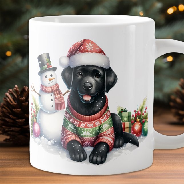 Caneca De Café Grande Bonito Labrador Retriever Cachorro Cachorro (Criador carregado)