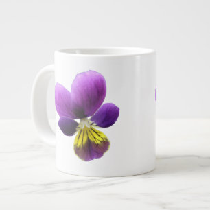 Caneca De Café Grande Bonito Pansy Mug