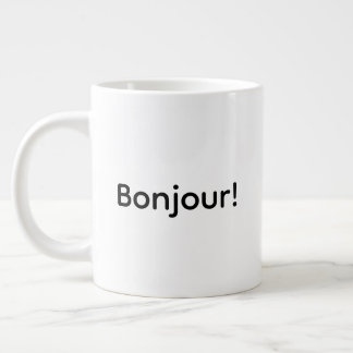 Caneca De Café Grande Bonjour! Jumbo Mug