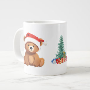 Caneca De Café Grande Bons animais de inverno Ursos Papais noeis de Nata