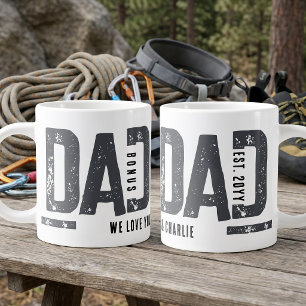 Caneca De Café Grande Bônus Pai Angustiado Ano Pessoal Personalizado