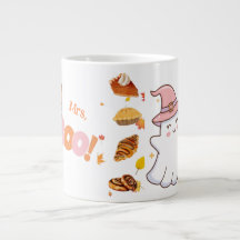 Boo Cute Ghost Coffee Cup com Bakery Treat