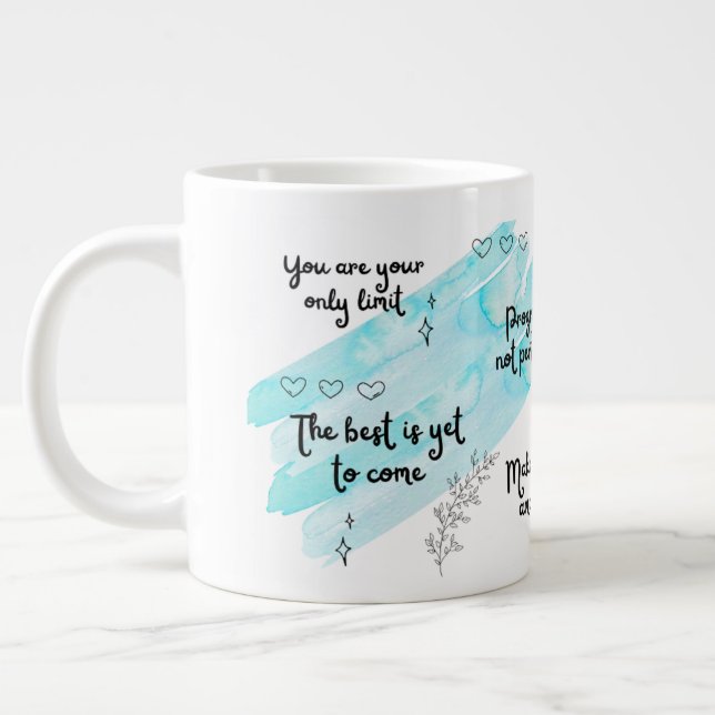 Caneca De Café Grande Boost Blue Specialty Mug (Esquerda)