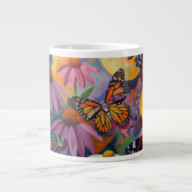 Caneca De Café Grande Borboleta  (Frente)