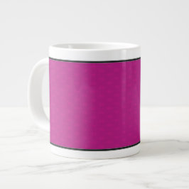 Caneca De Café Grande Borboleta Amor | Borda de Renda Magenta