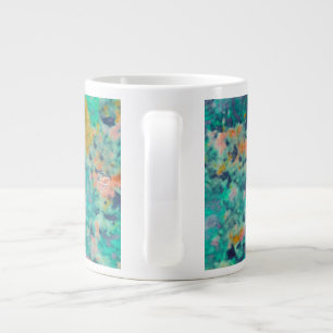 Caneca De Café Grande Borboleta & Floral de Pena