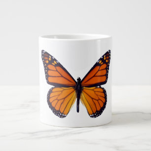 Caneca De Café Grande Borboleta Laranja Jumbo Mug