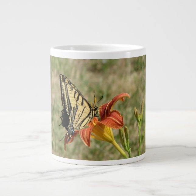 Caneca De Café Grande Borboleta Monarca (Frente)