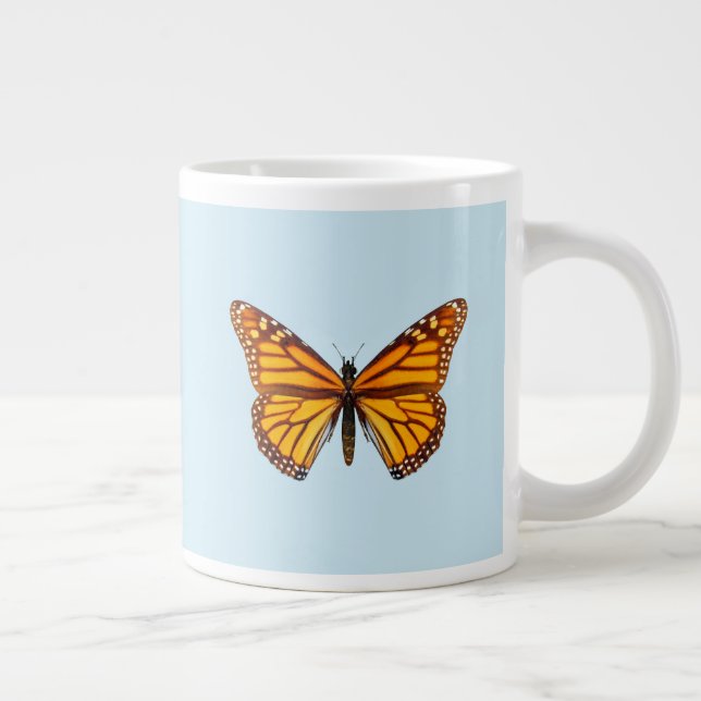 Caneca De Café Grande Borboleta Monarca (Direita)