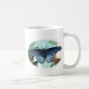 Caneca De Café Grande borboleta Mormon-Tropical