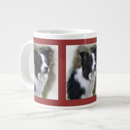 Caneca De Café Grande Border Collie Art