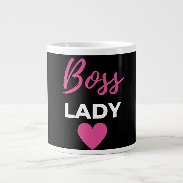 Caneca De Café Grande Boss Lady (Frente)