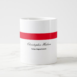 Caneca De Café Grande Branco Simples Profissional