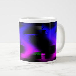 Caneca De Café Grande Brilho Plasma Preto