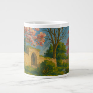 Caneca De Café Grande Brilhos Gêmeos - Pintura do Caminho do Jardim Tran