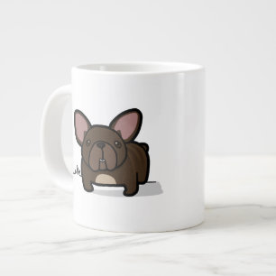 Caneca De Café Grande Brindle Frenchie