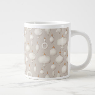 Caneca De Café Grande Brinquedos de vidro de árvores de natais vintages