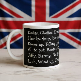 Caneca De Café Grande British Slang
