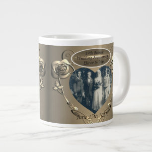 Caneca De Café Grande Bronze 19/8 + 2 Fotografias Mug