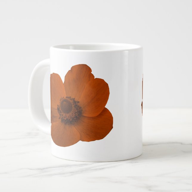 Caneca De Café Grande Brown Anemone Mug (Frente Esquerda)