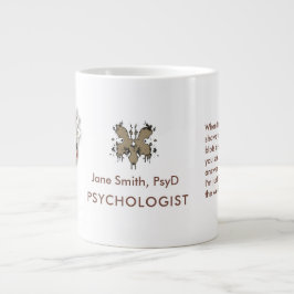 Caneca De Café Grande Brown Rorschach Psychology Customizable Freud Figu