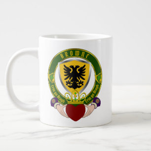 Caneca De Café Grande Browne Irish Shield c/Claddagh