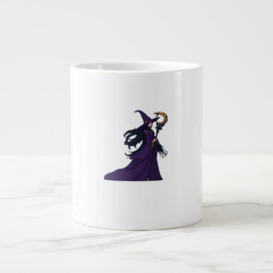 Caneca De Café Grande Bruxa da Lua Whimsigothic