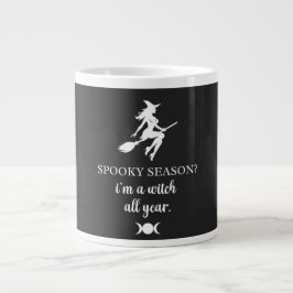 Caneca De Café Grande bruxa o ano todo • presentes de bruxa ||