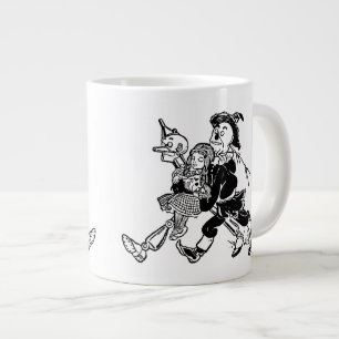 Caneca De Café Grande Bruxa Vintage do Oz Dorothy Dormindo com Papoulas