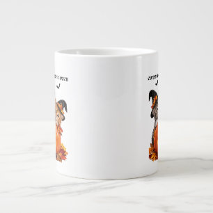 Caneca De Café Grande Bruxas de Gatos Fofo de Halloween Abóbora Brilhant